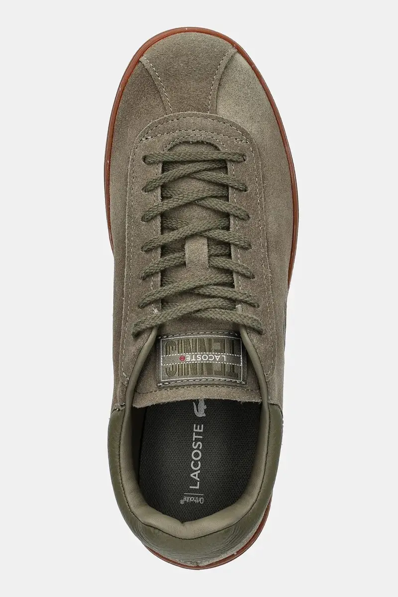 sneakers in camoscio Baseshot Sneakers uomo colore verde 50SMA0022 miniatura 4