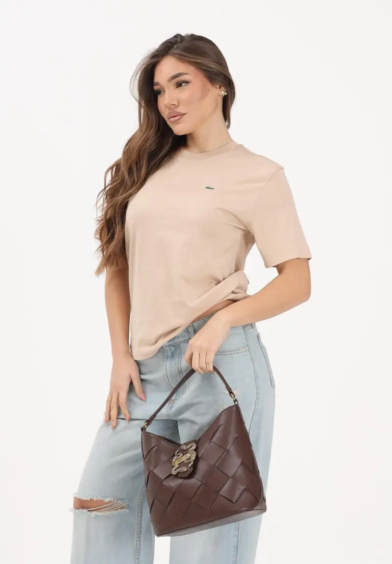 Lacoste T-shirt Donna Beige 4323415 miniatura 2