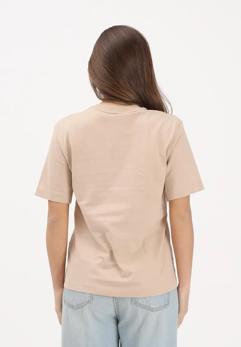 Lacoste T-shirt Donna Beige 4323415 miniatura 3