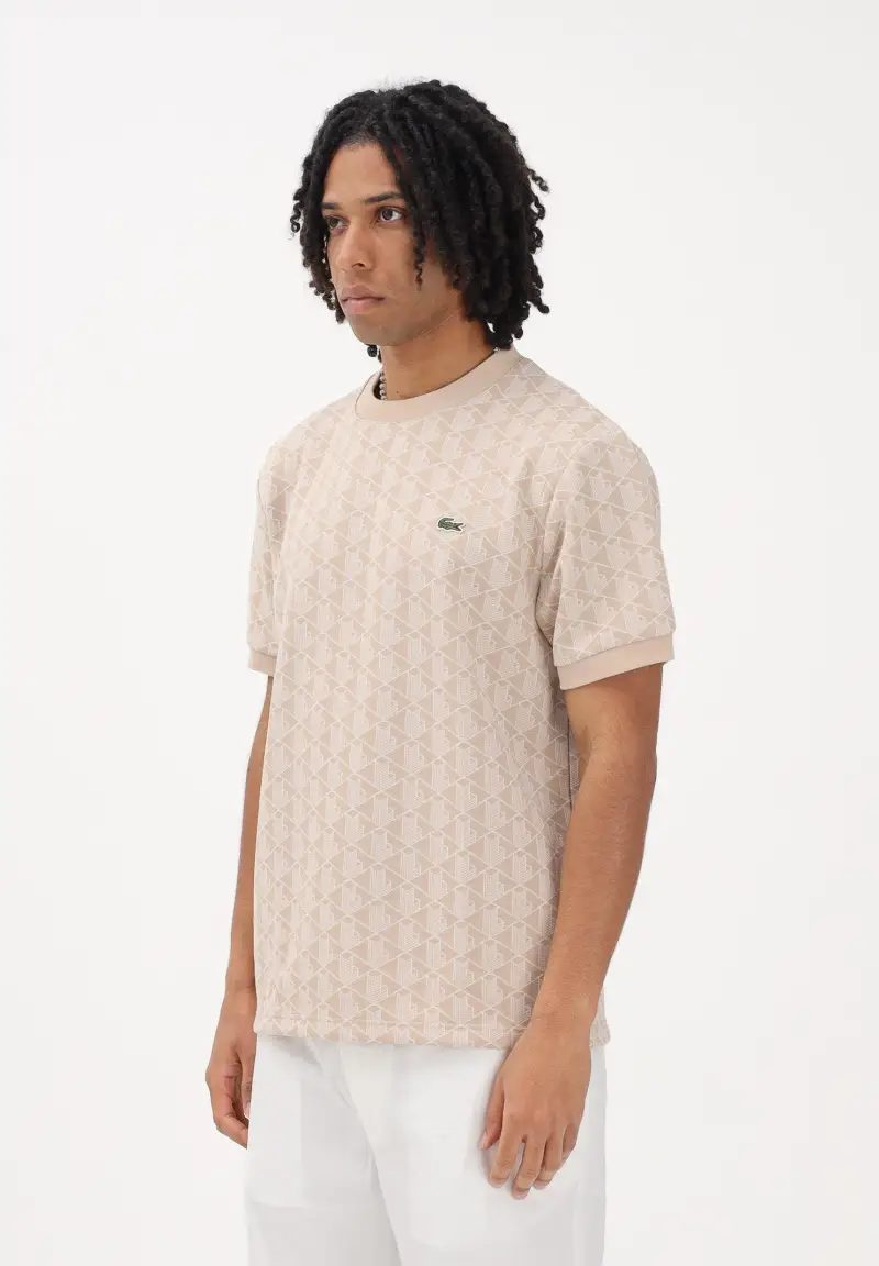 Lacoste T-shirt Uomo Beige 4346606