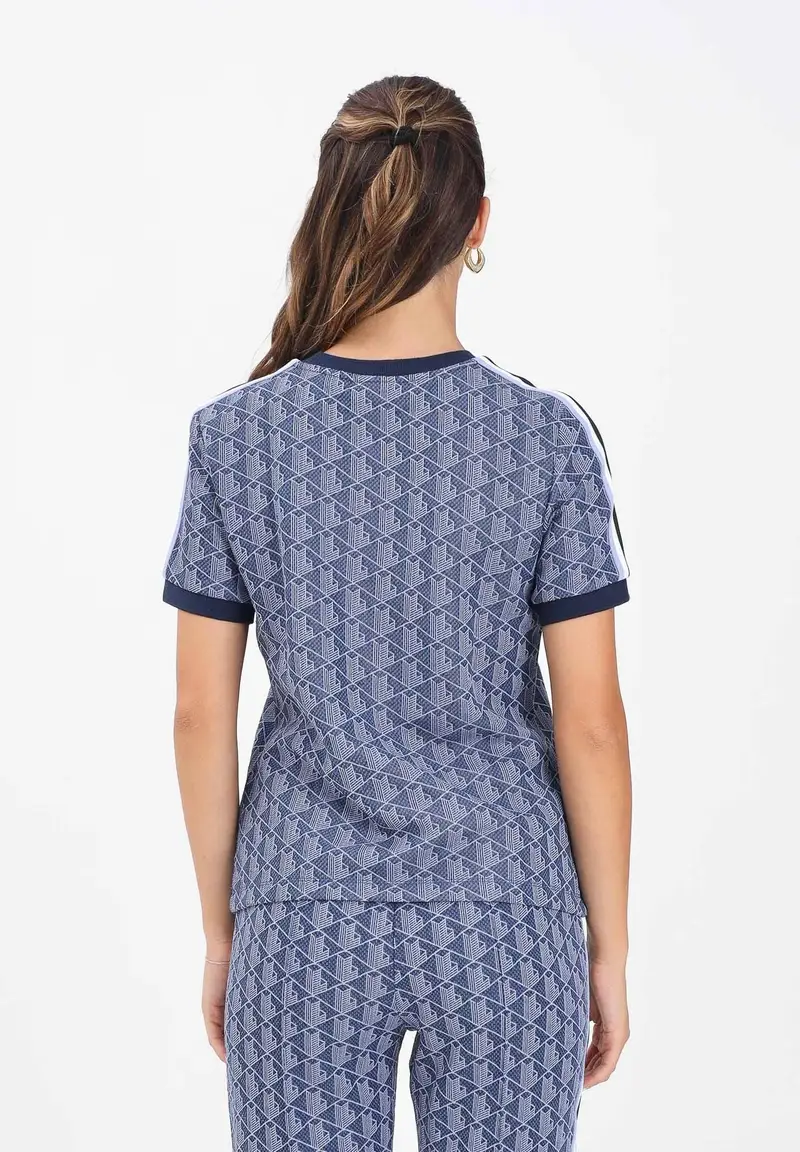 Lacoste T-shirt Donna Blu 2817709 miniatura 3