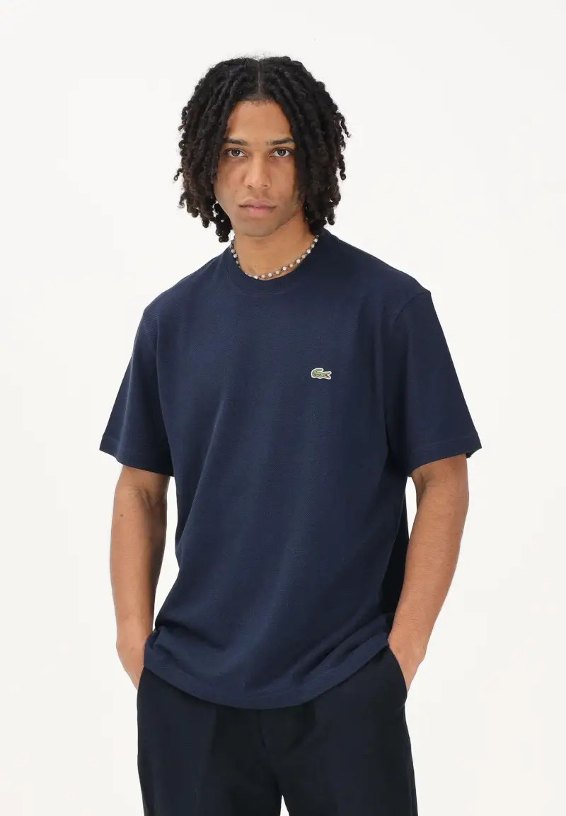 Lacoste T-shirt Uomo Blu 4346505 miniatura 2