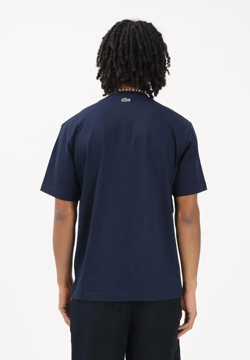 Lacoste T-shirt Uomo Blu 4346599 miniatura 3