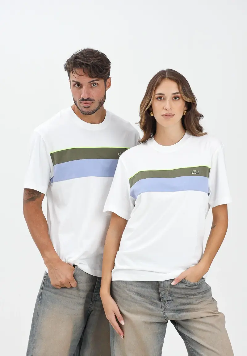 Lacoste T-shirt Uomo Azzurro 2818008 miniatura 2