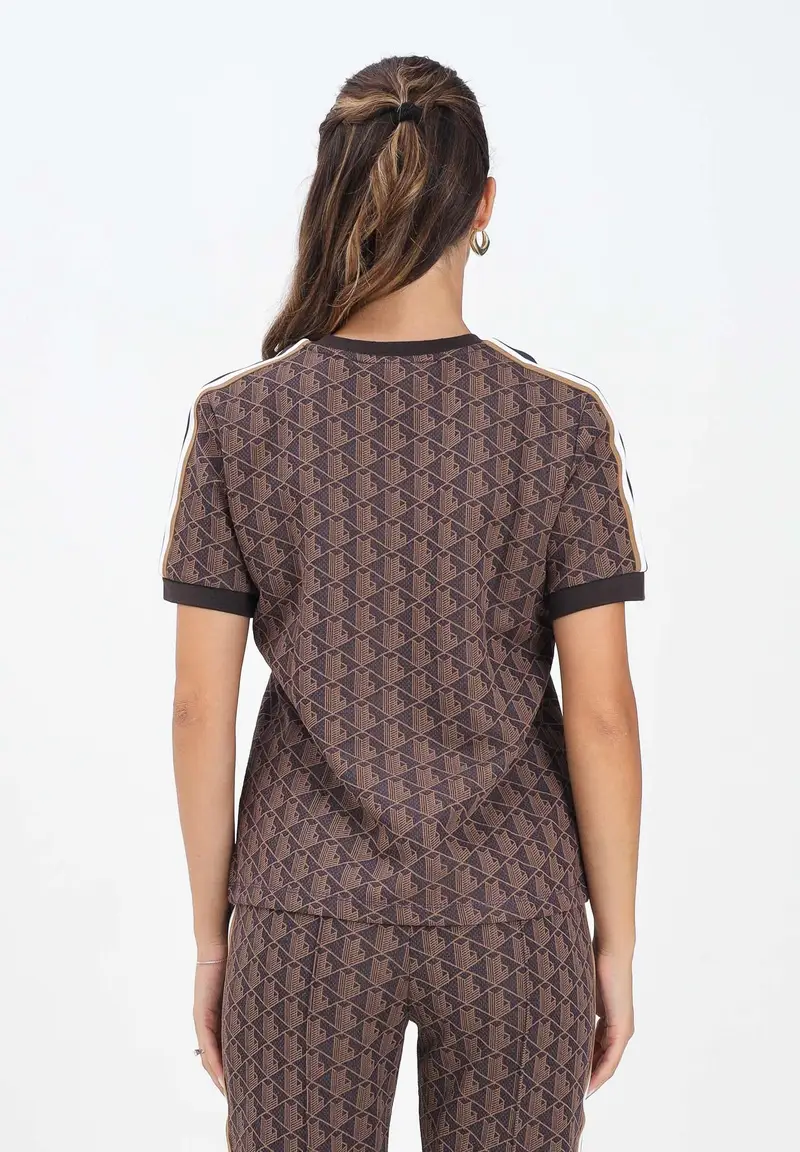 Lacoste T-shirt Donna Marrone 2817821 miniatura 3