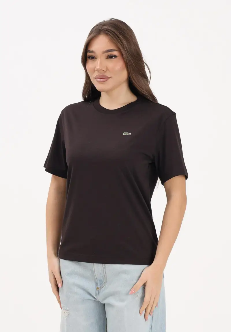 Lacoste T-shirt Donna Marrone 4323322