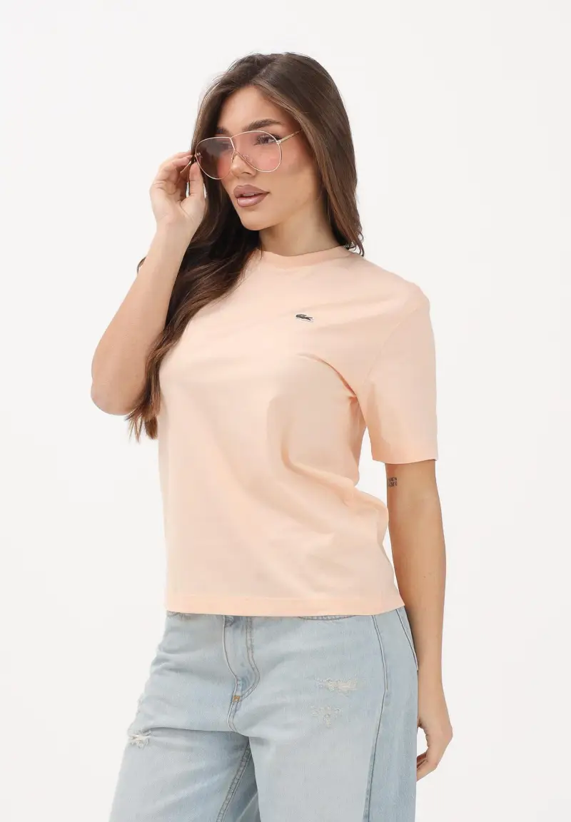 Lacoste T-shirt Donna Rosa 4323436 miniatura 2