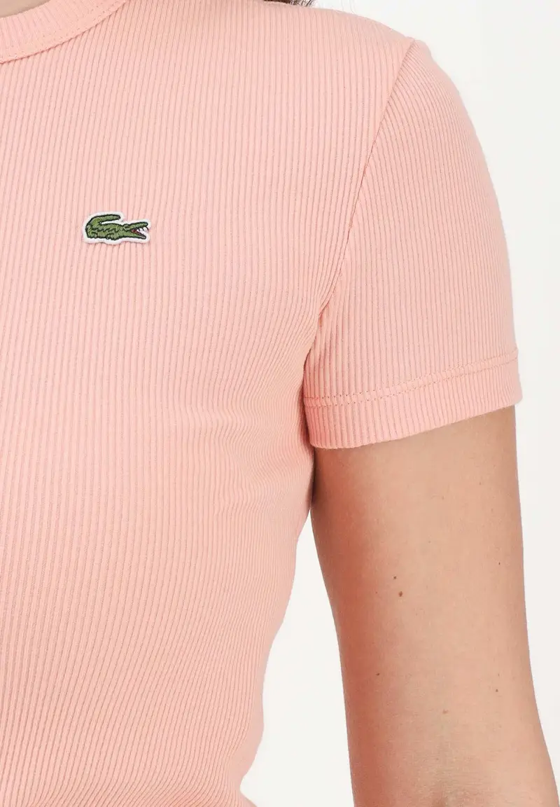 Lacoste T-shirt Donna Rosa 4216988 miniatura 3
