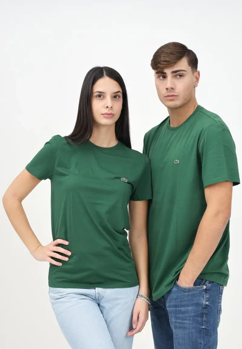 Lacoste T-shirt Uomo Verde 4158228 miniatura 2