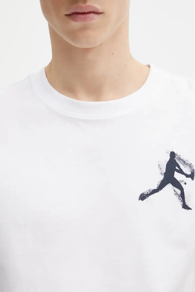 Lacoste T-shirt Bianco 3972993 miniatura 5
