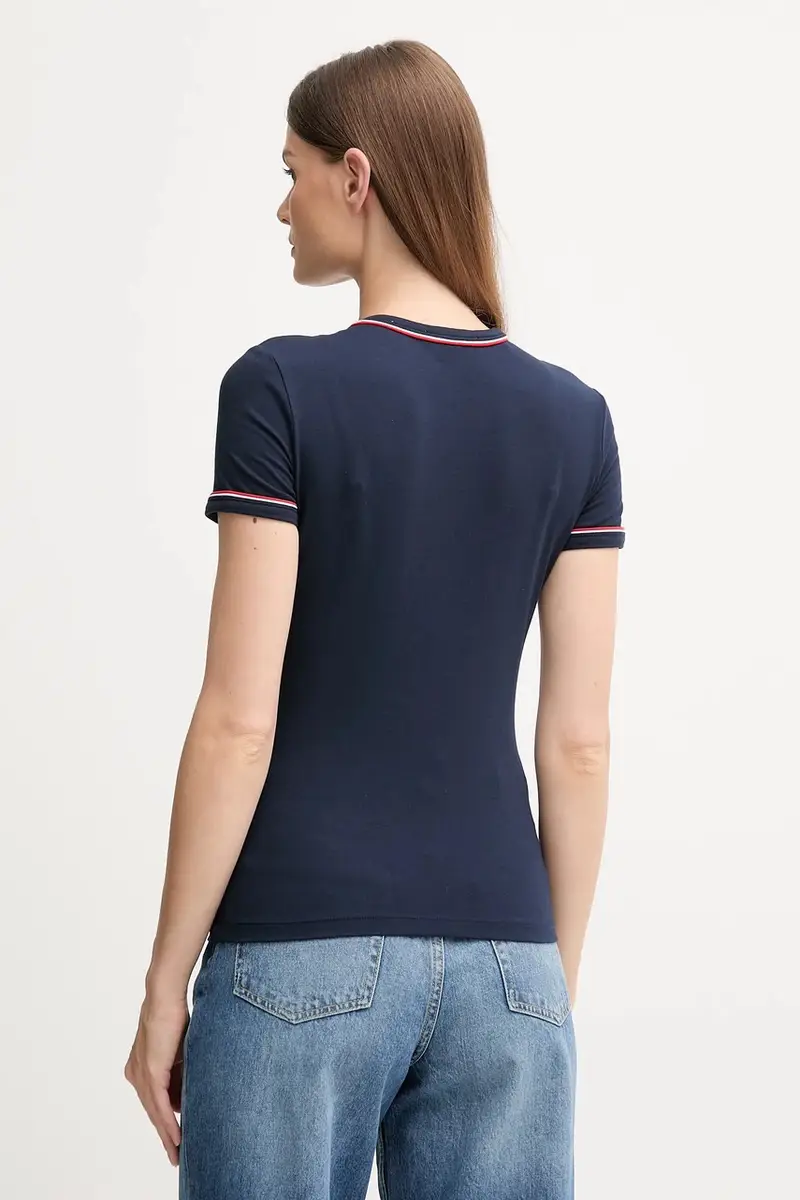 Lacoste T-shirt Donna Blu 3424108 miniatura 3