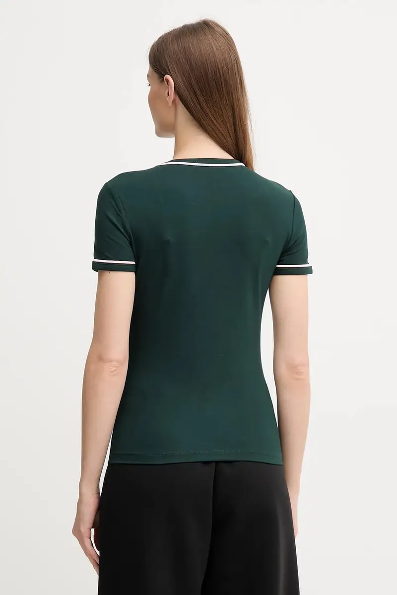 Lacoste T-shirt Donna Verde 3427787 miniatura 3