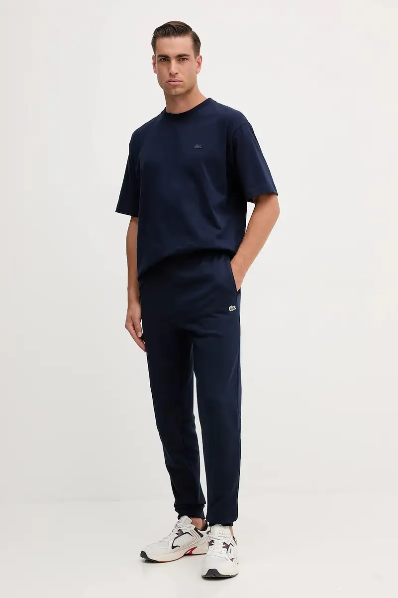 t-shirt in cotone colore blu navy TH7744 miniatura 2