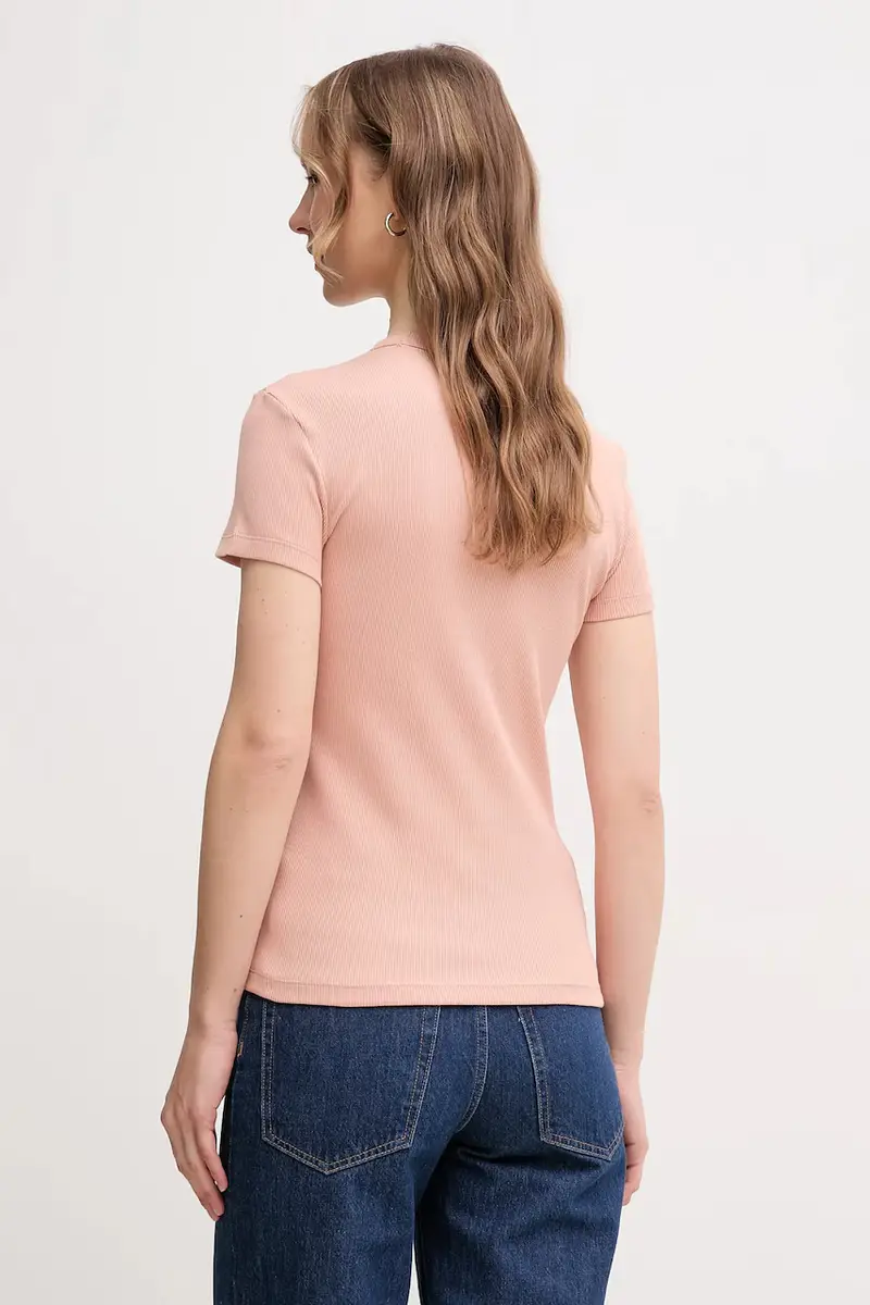 Lacoste T-shirt Donna Arancione 3423280 miniatura 2