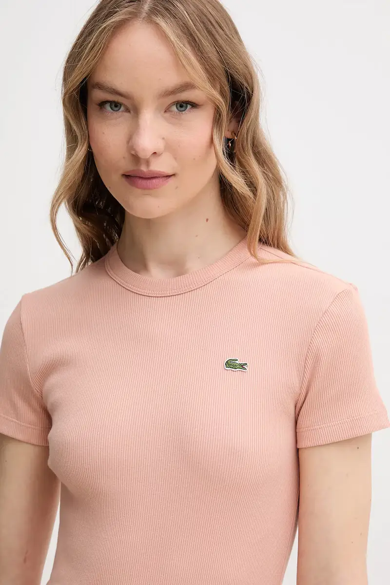 Lacoste T-shirt Donna Arancione 3423280 miniatura 3