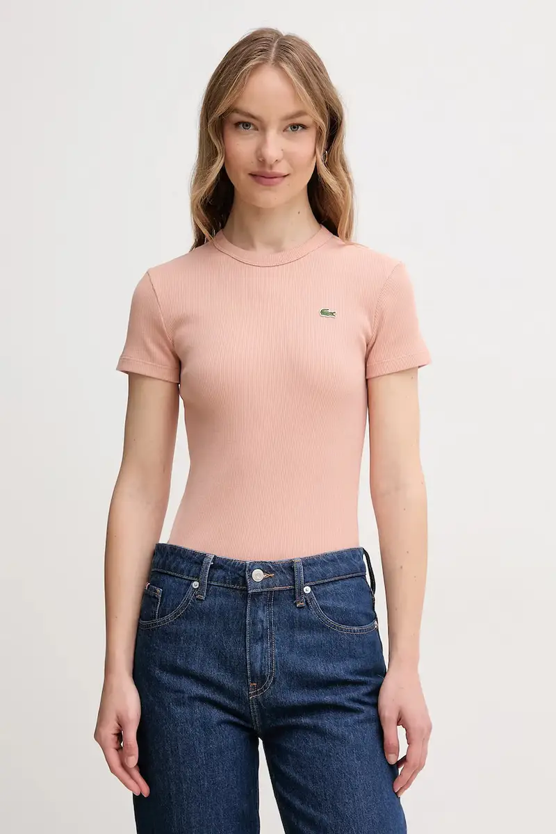 Lacoste T-shirt Donna Arancione 3423280