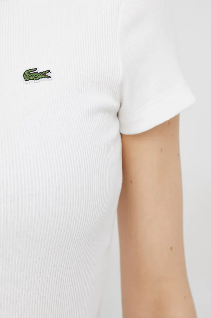 Lacoste T-shirt Donna Bianco 3423576 miniatura 5