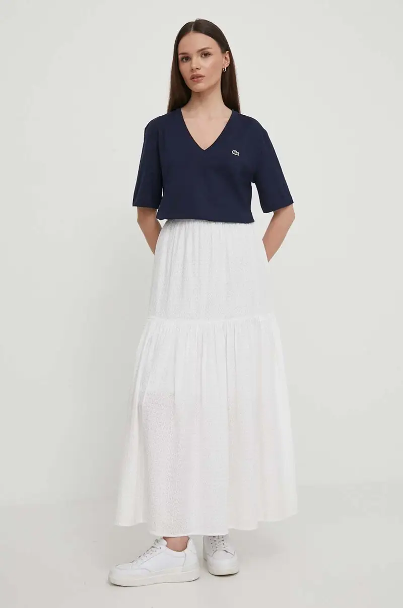 Lacoste T-shirt Donna Blu 2808865 miniatura 2