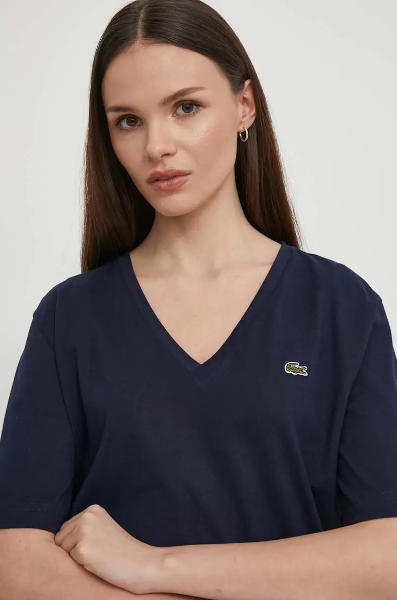 Lacoste T-shirt Donna Blu 3423781 miniatura 4