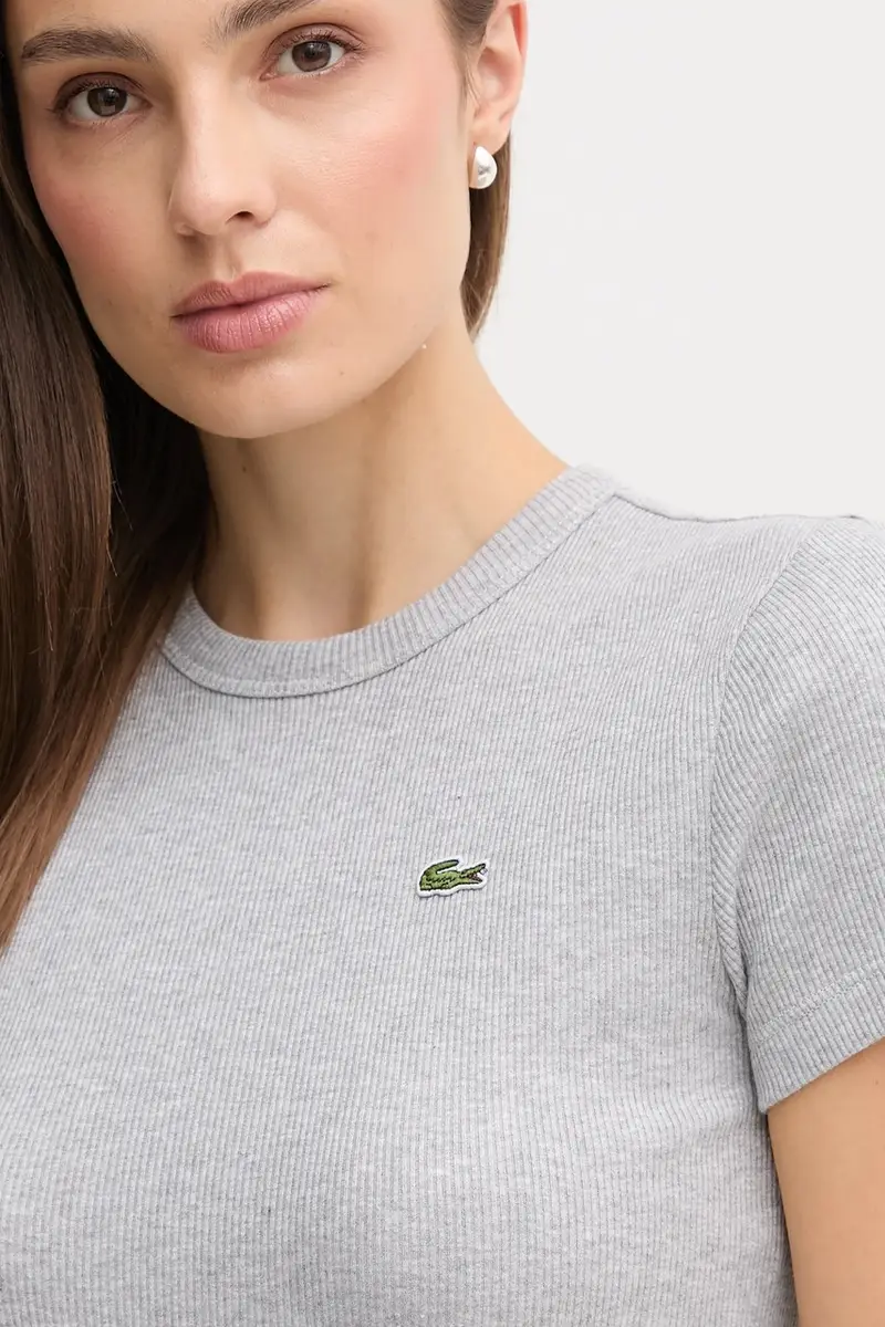 Lacoste T-shirt Donna Blu 3424489 miniatura 4
