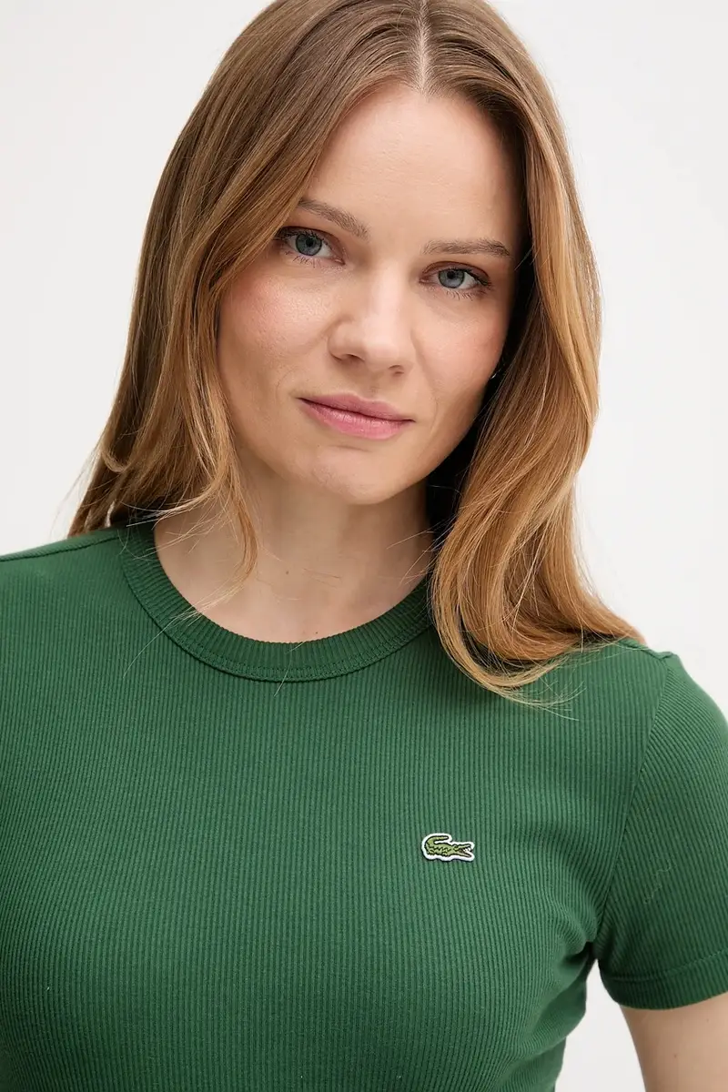 Lacoste T-shirt Donna Verde 3427752 miniatura 4