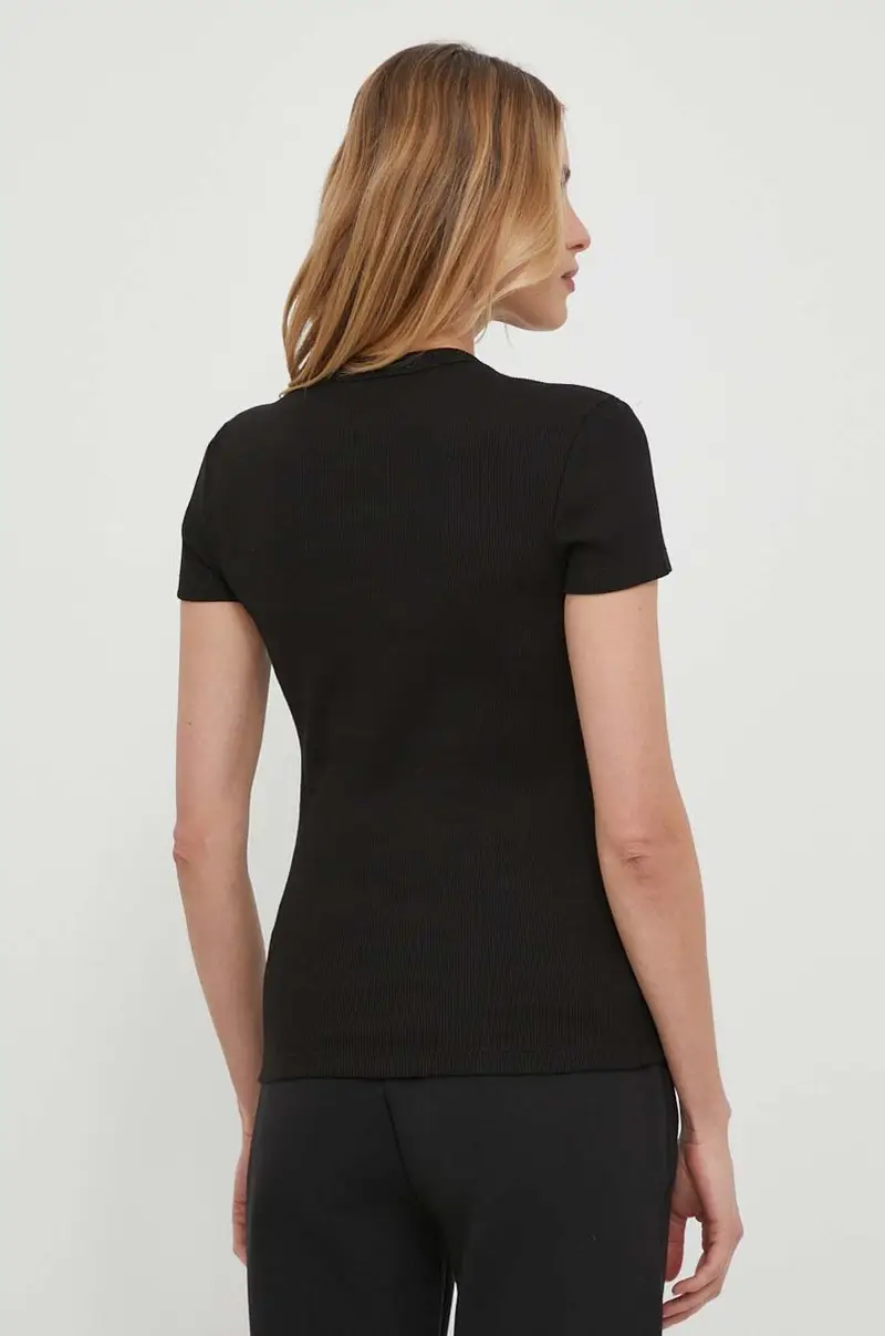 Lacoste T-shirt Donna Nero 3426592 miniatura 3
