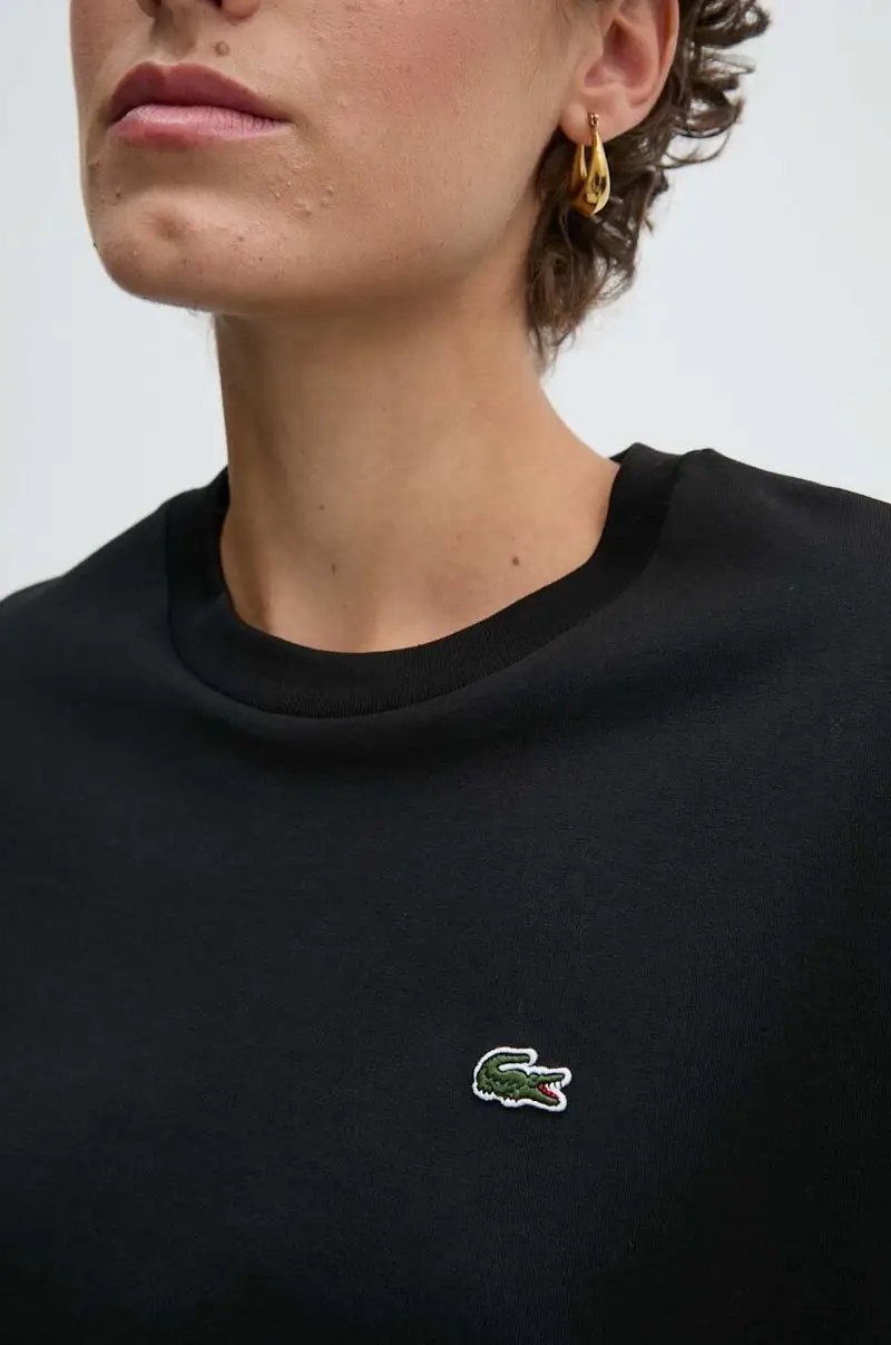 Lacoste T-shirt Donna Nero 3426629 miniatura 5