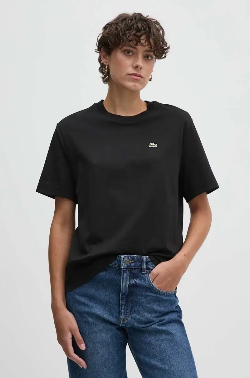 Lacoste T-shirt Donna Nero 3426629