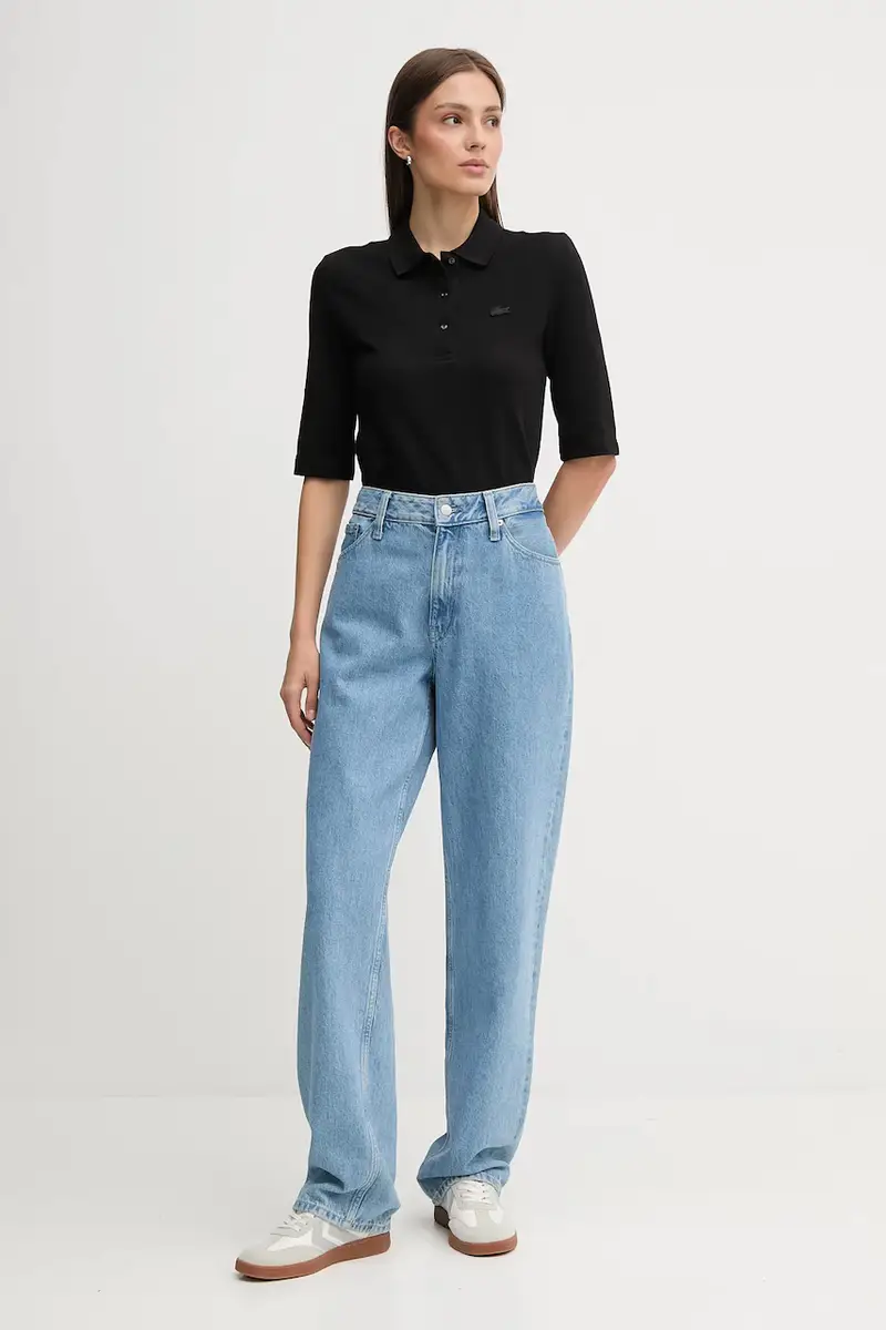 Lacoste T-shirt Nero 3426591 miniatura 2