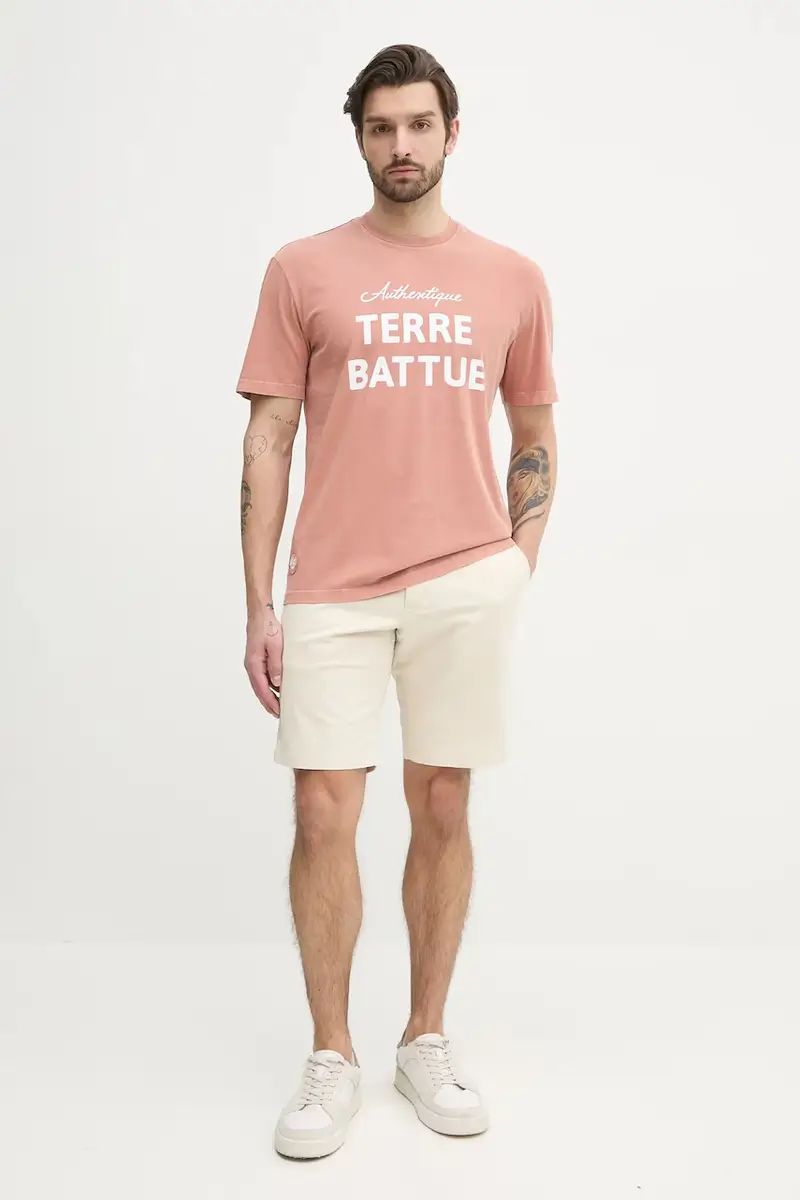 Lacoste T-shirt Uomo Arancione 3287893 miniatura 2