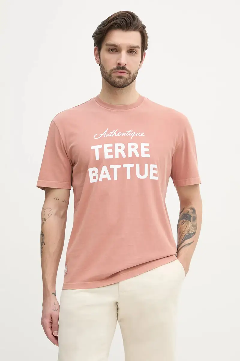 Lacoste T-shirt Uomo Arancione 3287893