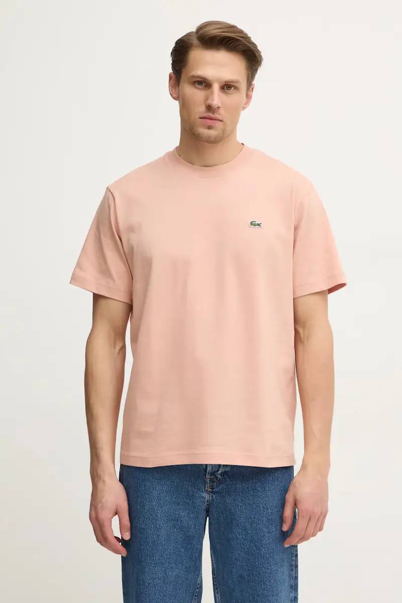Lacoste T-shirt Uomo Arancione 3423281 miniatura 4