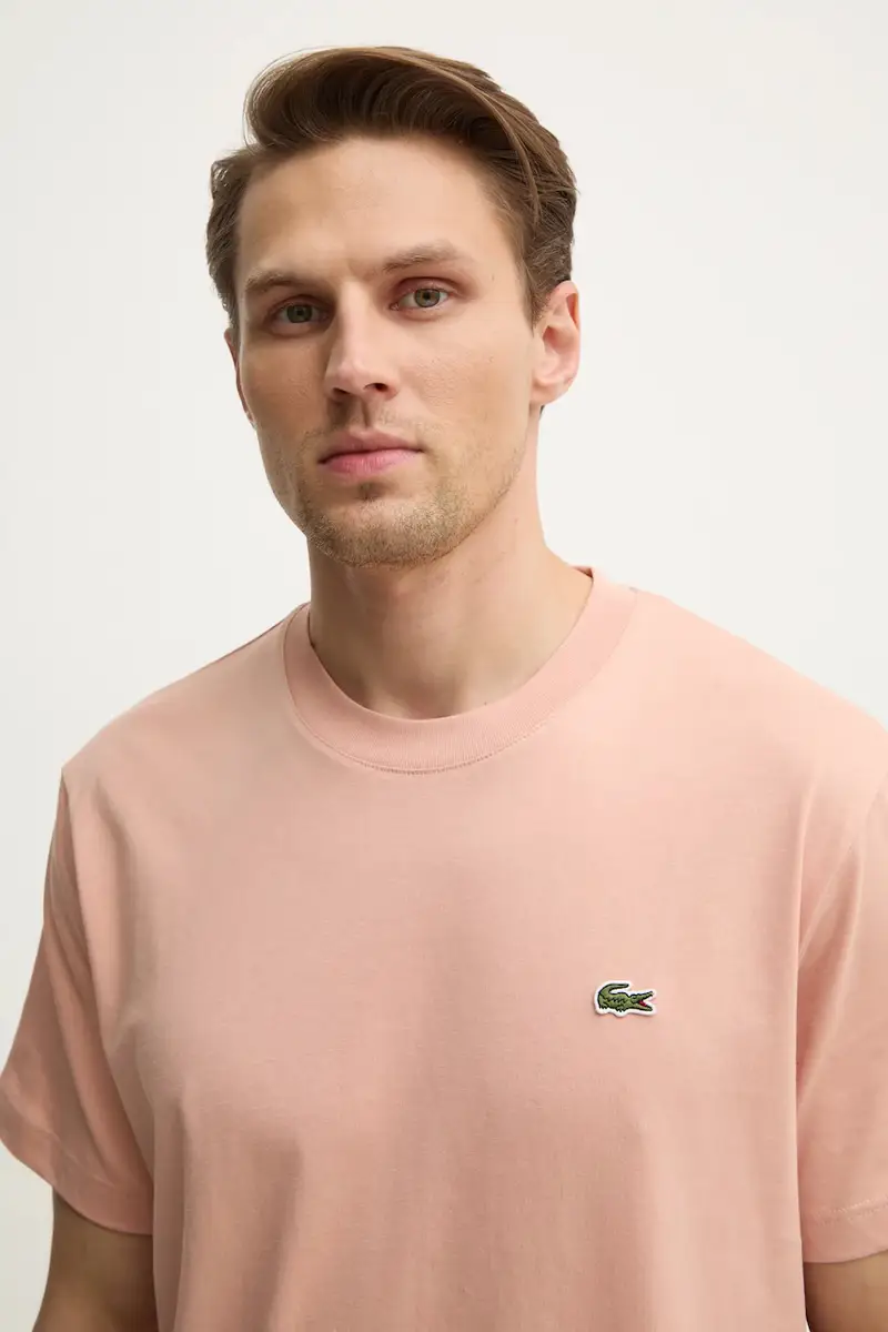 Lacoste T-shirt Uomo Arancione 3423281 miniatura 5