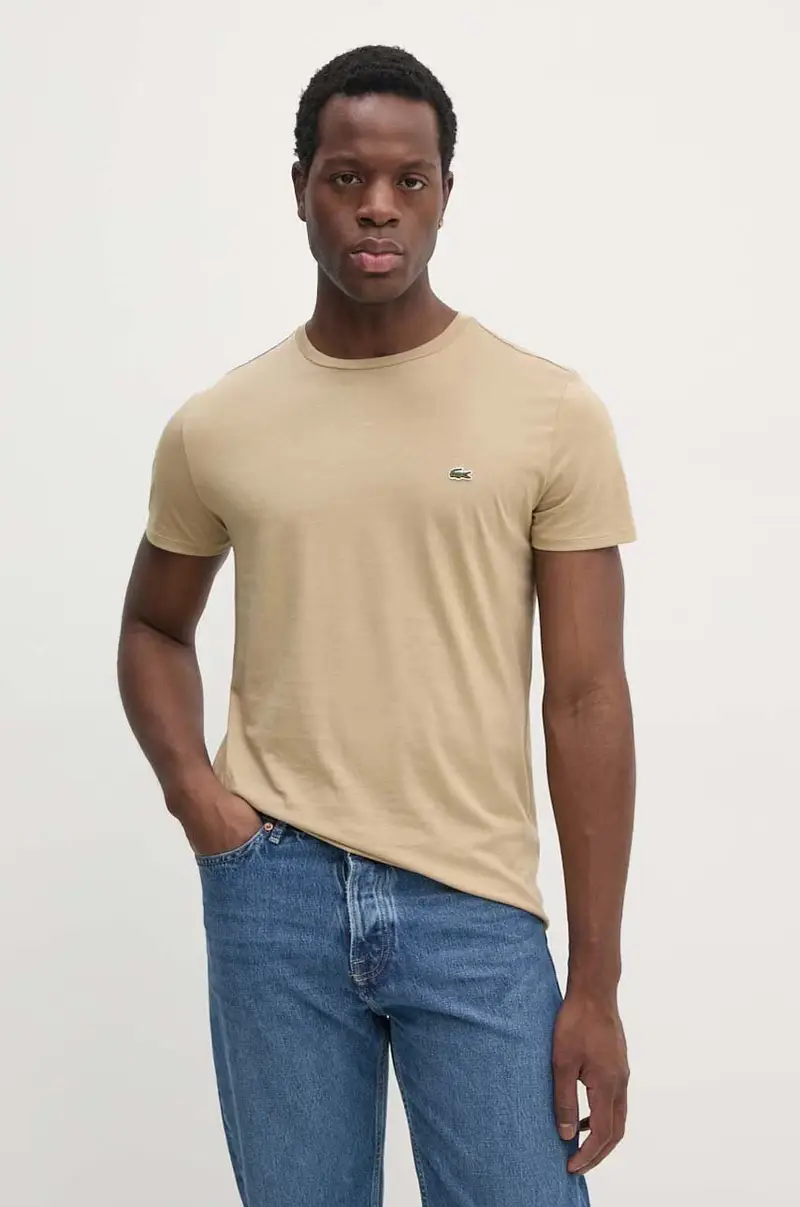 Lacoste T-shirt Uomo Beige 3423348