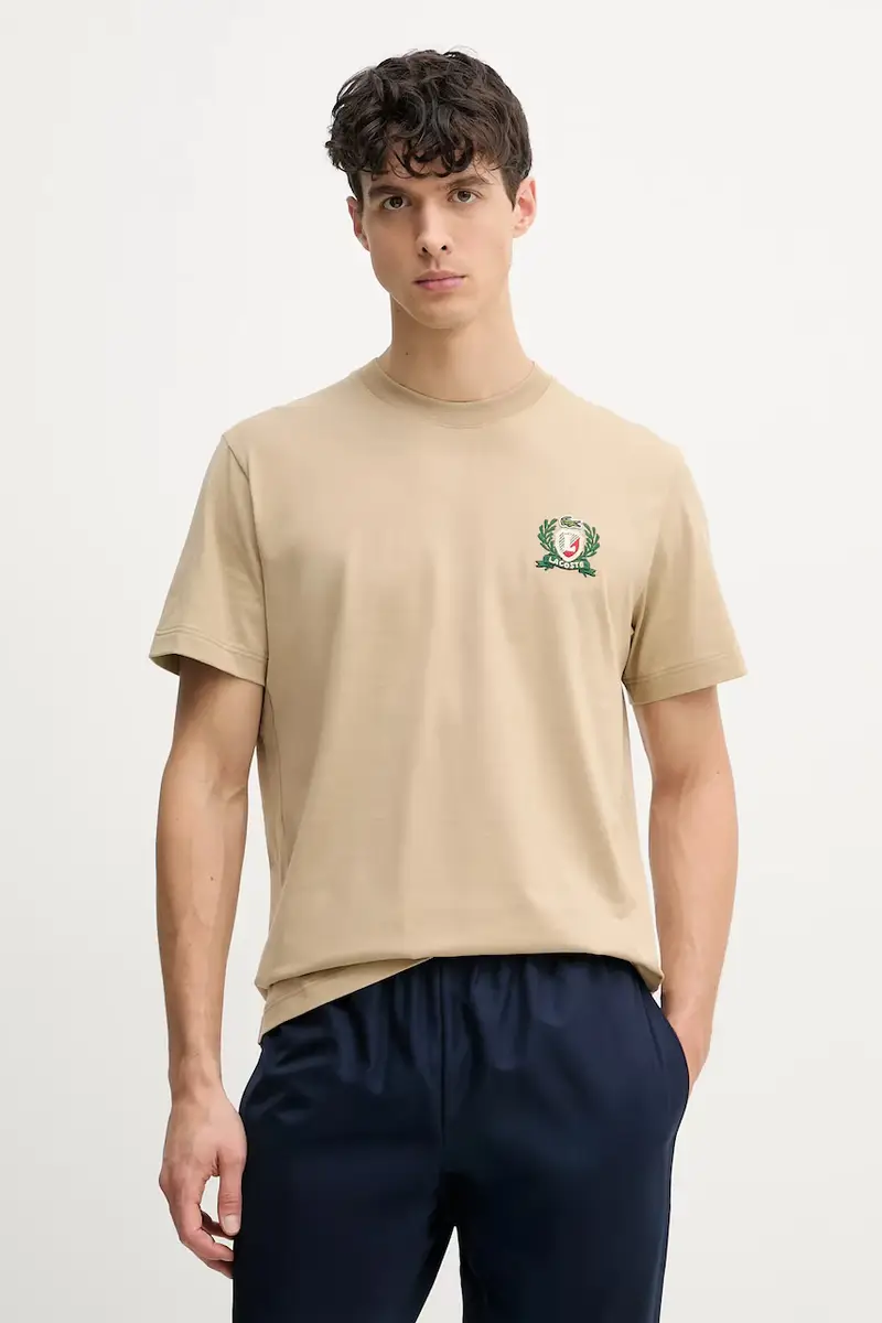 Lacoste T-shirt Uomo Beige 3292445
