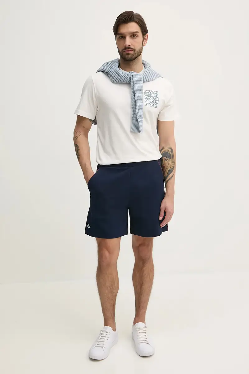 Lacoste T-shirt Uomo Bianco 3301628 miniatura 2