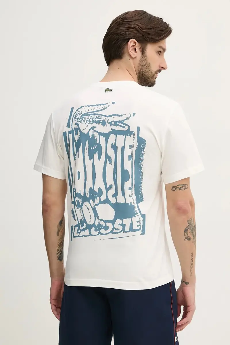 Lacoste T-shirt Uomo Bianco 3301628 miniatura 3