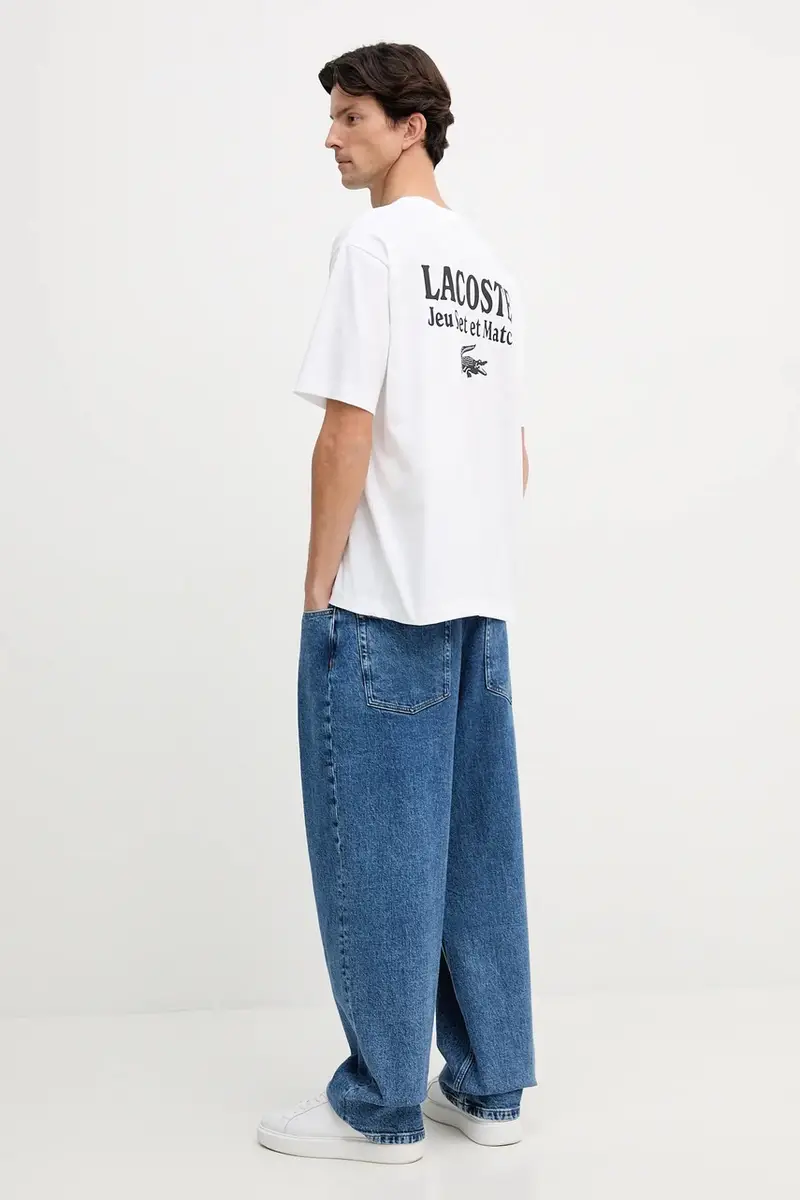 Lacoste T-shirt Uomo Bianco 3423622 miniatura 2