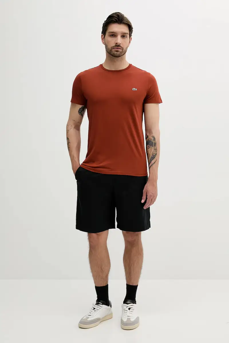 Lacoste T-shirt Uomo Arancione 3423277 miniatura 2