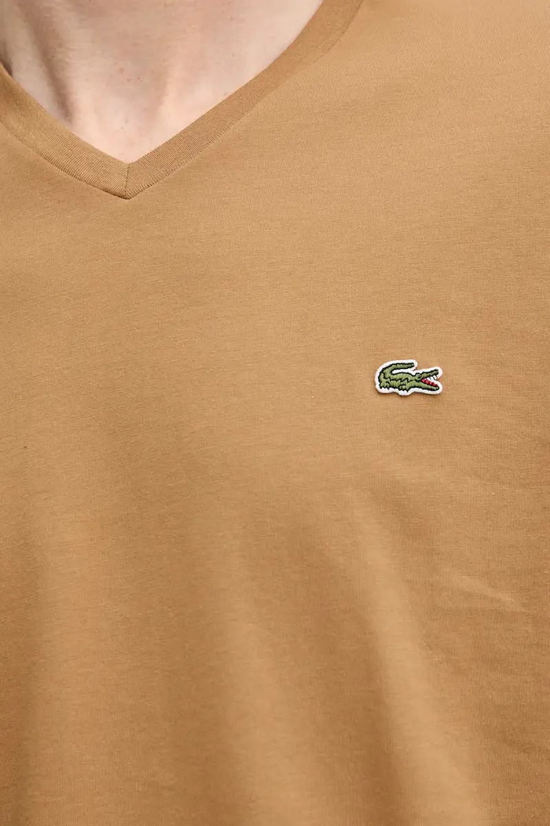 Lacoste T-shirt Uomo Beige 3423368 miniatura 5