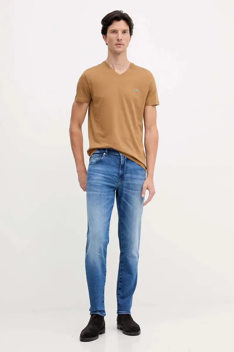 Lacoste T-shirt Uomo Bianco 2810204 miniatura 2