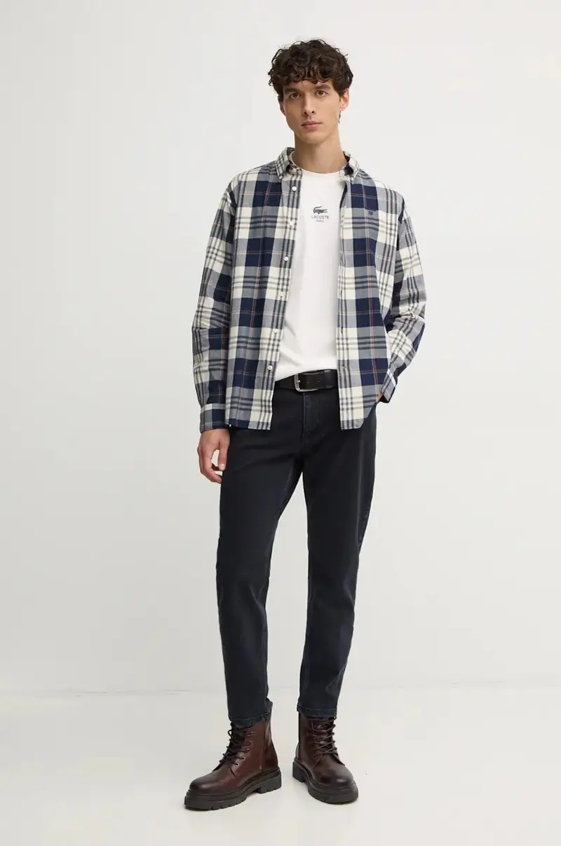 Lacoste T-shirt Uomo Beige 2722388 miniatura 2