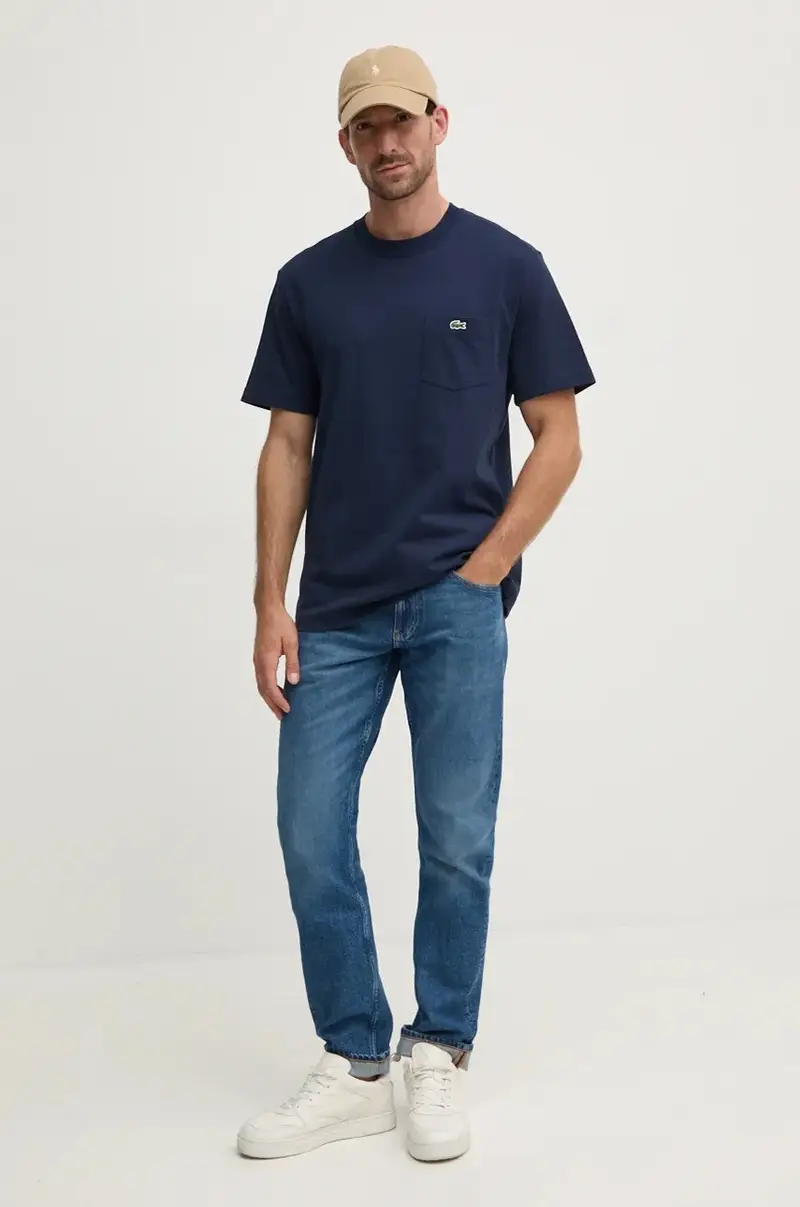 Lacoste T-shirt Uomo Blu 2722434 miniatura 2
