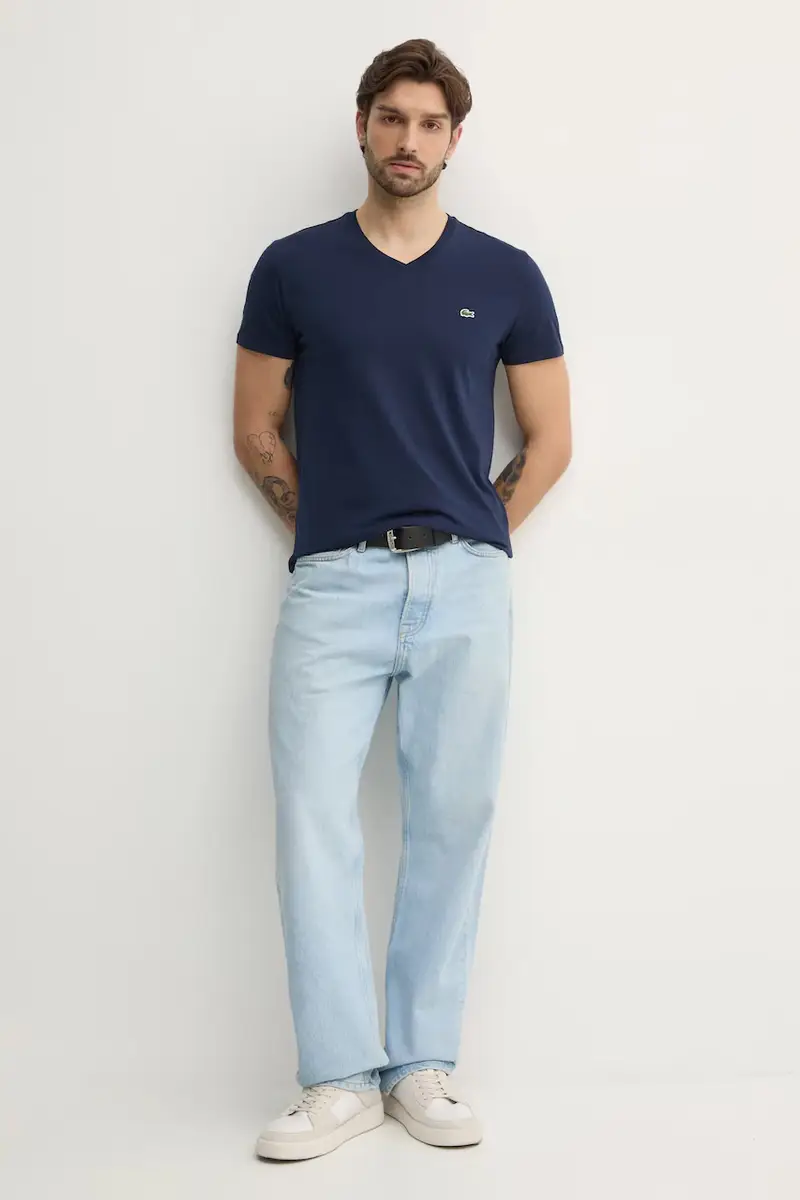 Lacoste T-shirt Uomo Blu 3423772 miniatura 2