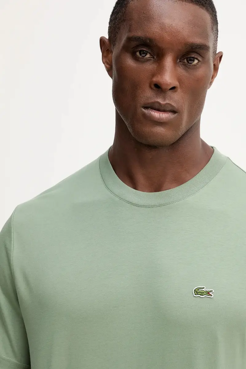 Lacoste T-shirt Uomo Verde 3427754 miniatura 4