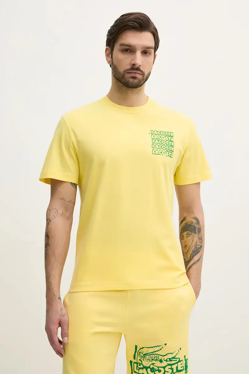Lacoste T-shirt Uomo Giallo 3324463