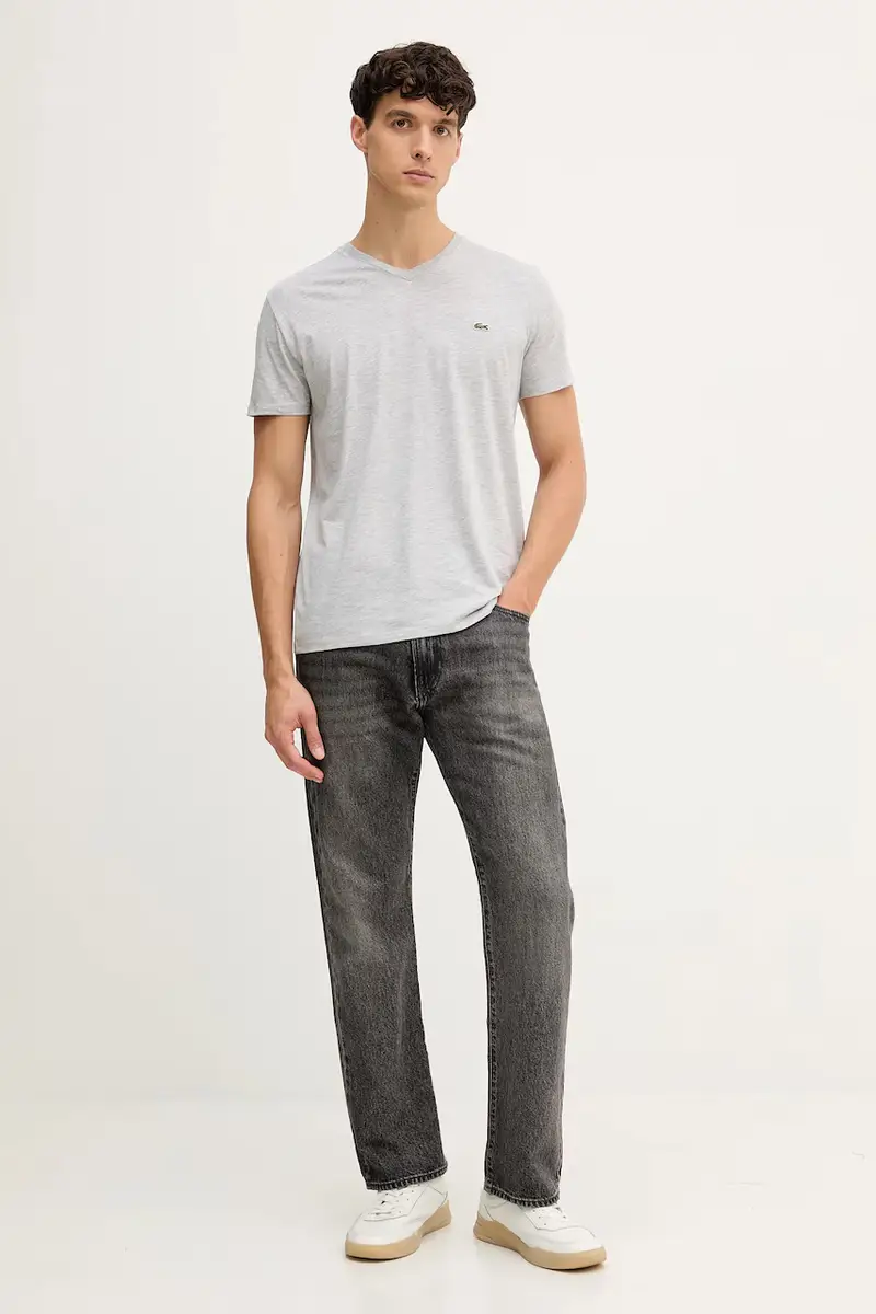 Lacoste T-shirt Uomo Grigio 2808948 miniatura 2