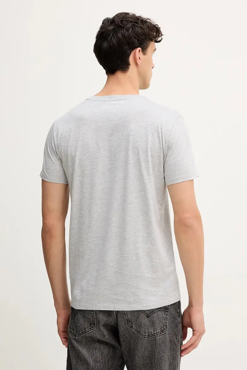 Lacoste T-shirt Uomo Grigio 2808948 miniatura 3