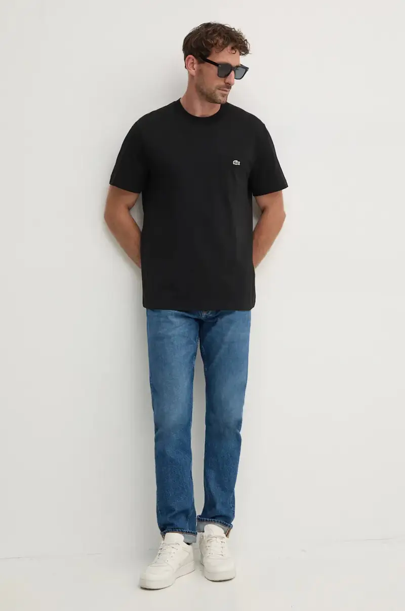 Lacoste T-shirt Uomo Nero 2722530 miniatura 2