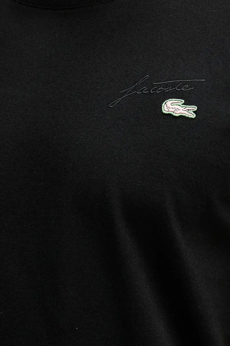 Lacoste T-shirt Uomo Nero 3648751 miniatura 5